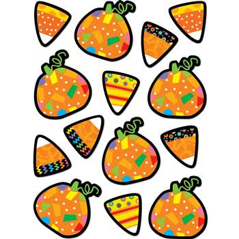 Poppin Patterns Pumpkins & Candy Corn Stickers By Creative Teaching Press