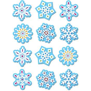 Snowflakes Stickers By Creative Teaching Press