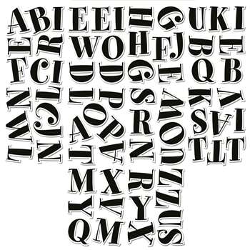 Black Spumoni 2In Letter Stickers By Creative Teaching Press