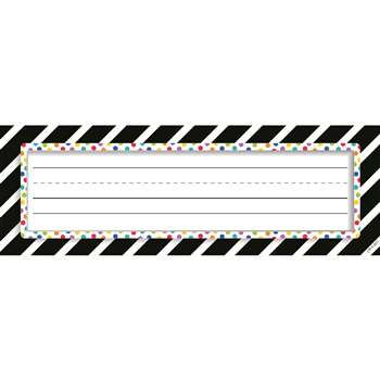 Bold Stripes/Dots Nameplates Bold And Bright, CTP4299