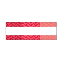 Ombre Poppy Red Herringbone Name Plates - Paint, CTP4453