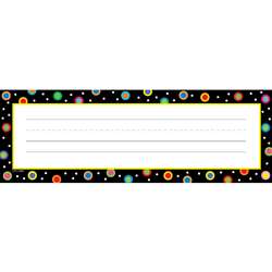 Dots On Black Name Plates By Creative Teaching Press