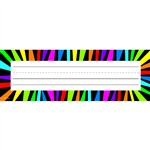 Rainbow Stripes Name Plates By Creative Teaching Press