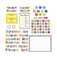 Hexafun Calendar Set Bulletin Board, CTP4729