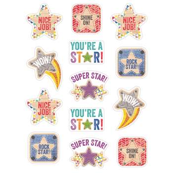 Star Reward Stickers Upcycle Style, CTP4838