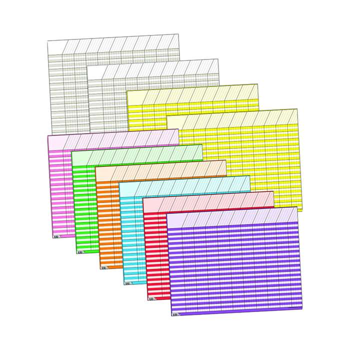 Large Horizontal Incentive Chart 10Pk 22 X 28 Assorted By Creative Teaching Press