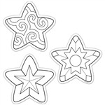 Shop Color Me Stars 6In Designer Cut Outs - Ctp5847 By Creative Teaching Press
