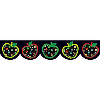 Dots On Black Apples Border By Creative Teaching Press