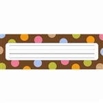 Dots On Chocolate Name Plates By Creative Teaching Press