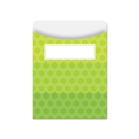 Ombre Lime Green Hexagons Library Pockets - Paint, CTP6786