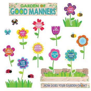 Garden Of Good Manners Mini Bulletin Board Set, CTP6949