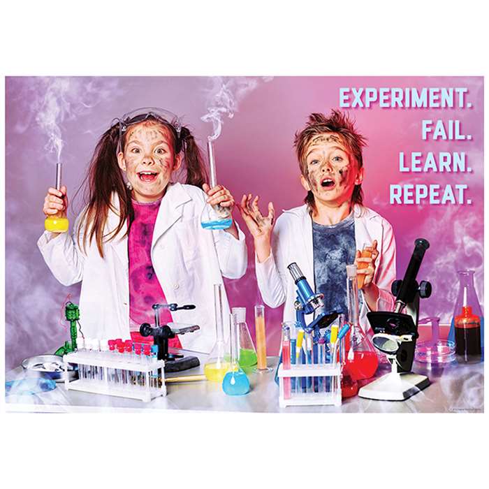 Experiment Fail Learn Repeat Poster, CTP7272