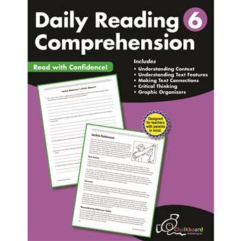 Gr6 Reading Comprehension Workbook Daily, CTP8186