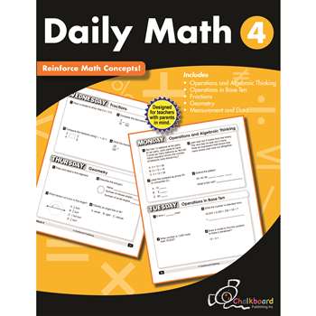 Gr4 Daily Math Workbook, CTP8190