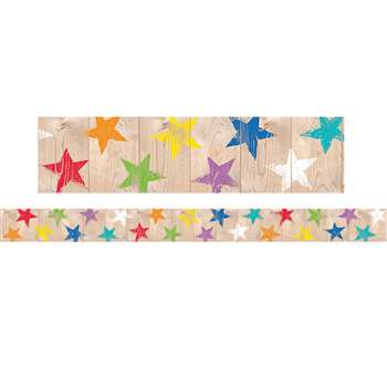 Rustic Stars Border Upcycle Style, CTP8380