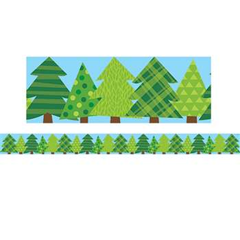 Pine Trees Border No 3 Woodland Friends, CTP8386