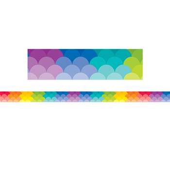 Rainbow Scallops Magnetic Strips, CTP8392