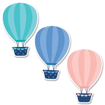 6&quot; Designer Cut-Outs Hot Air Balloons Calm & Cool, CTP8666