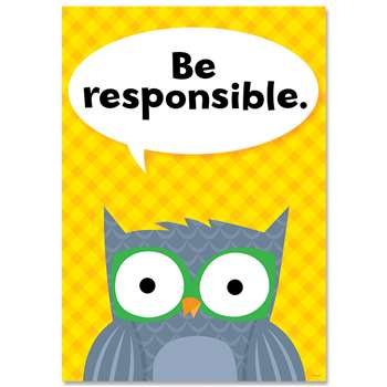 Be Responsible Woodland Friends Inspire U Poster, CTP8693