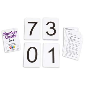 Number Cards 0 Thru 9 Black, CTU7301