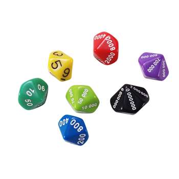 Place Value Dice Assortment 7 Set, CTU7310