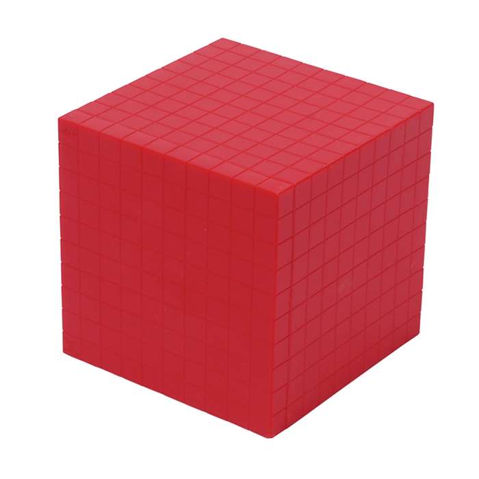Base Ten Thousand Cube Red Single, CTU7431