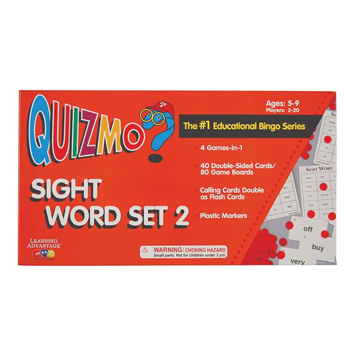 Quizmo Sight Word Set 2 By Learning Advantage