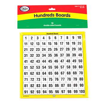 Hundreds Boards Set Of 10 By Didax