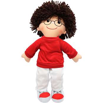 19 Soft Cuddly Doll W/ Glasses Boy By Dexter Educational Toys