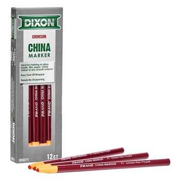 China Markers Crimson Red 12Pk, DIX00071