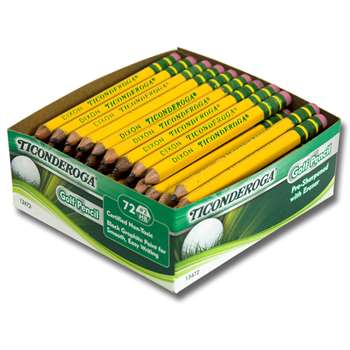 Ticonderoga Golf Pencils Box Of 72, DIX13472