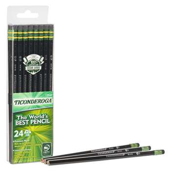 Pencils No 2 Soft Black Pack Of 24 Ticonderoga Uns, DIX13926