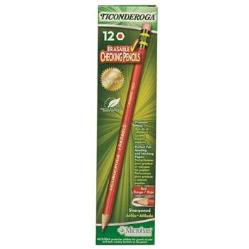 Ticonderoga Erasable 12Ct Colored Pencils Carmine Red By Dixon Ticonderoga