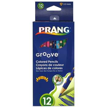 Prang Groove Colored Pencils 12 Ct, DIX28112