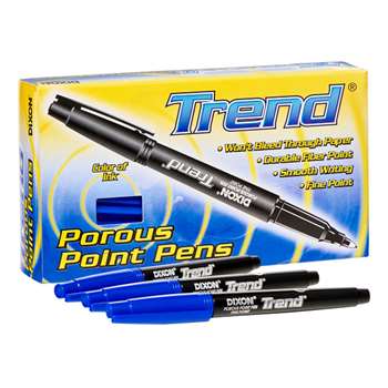 Trend Porous Point Pens 12 Ct Blue, DIX81180