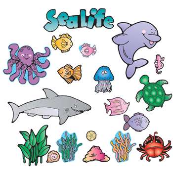 Sea Life Bulletin Board Sets-Early Learning Learning All By Carson Dellosa
