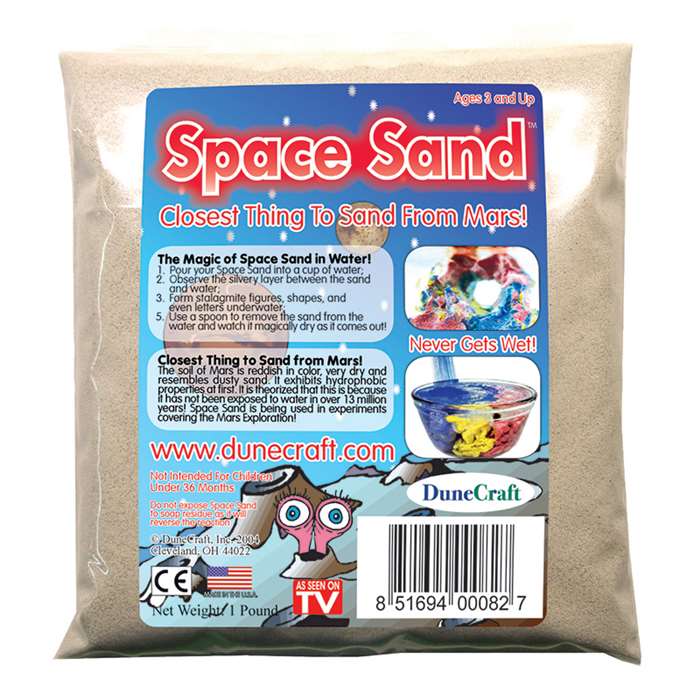 Space Sand Refill White 1Lb By Dunecraft