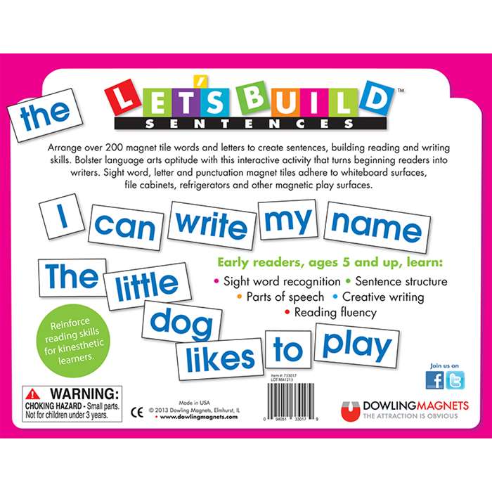 Shop Lets Build Sentences - Do-733017 By Dowling Magnets