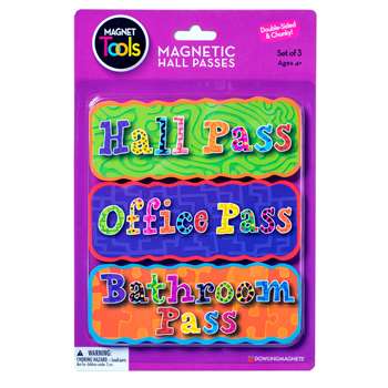 Magnetic Hall Pass Set 3 Pieces By Dowling Magnets