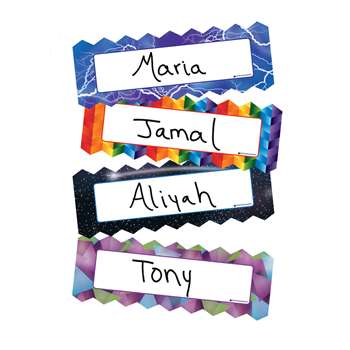 Zigzag & Lighting Magnetic Name Plates, DO-735215