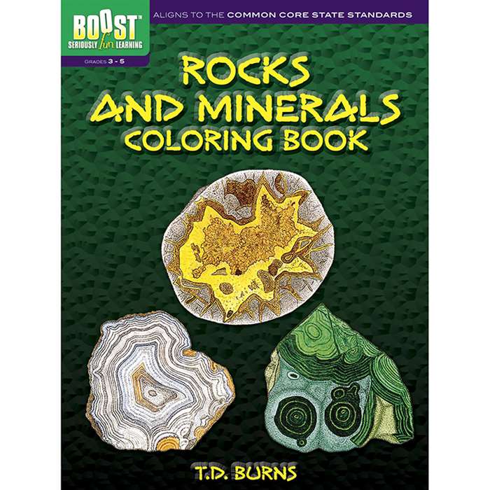 Shop Boost Rocks And Minerals Coloring Book - Dp-494373 By Dover Publications