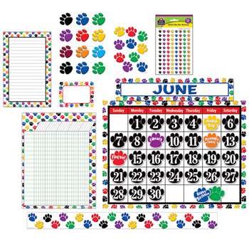 Colorful Paw Print Set For Classrooms, EDR15PAWPRINT