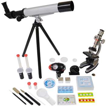 Shop Microscope & Telescope Set With Survival Kit By Elenco Electronics