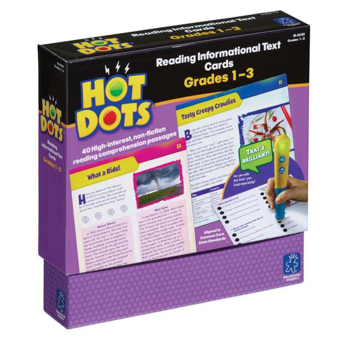 Shop Gr 1-3 Hot Dots Reading Informational Text - Ei-2520 By Educational Insights