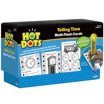 Hot Dots Flash Cards Telling Time By Educational Insights
