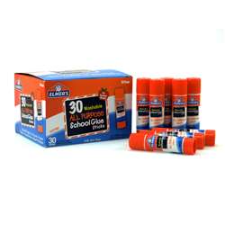 Elmers 30Pk School Glue Sticks All Purpose Washabl, ELME556