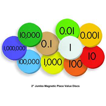 10-Value Jumbo Magnetic Place Value Demonstration , ELP626640