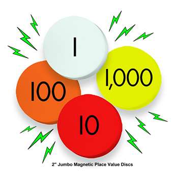 4-Value Jumbo Magnetic Place Value Demonstration D, ELP626656