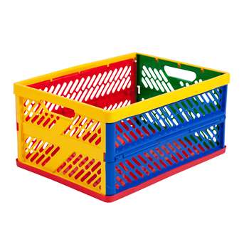 Collapsible Crates Ventilated Sides Large Multi-Colored By Early Learning Resources