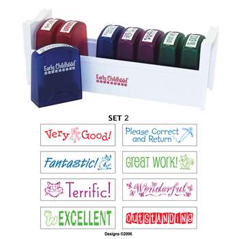 Self-Inking Teacher Stamps Set 2 By Early Learning Resources